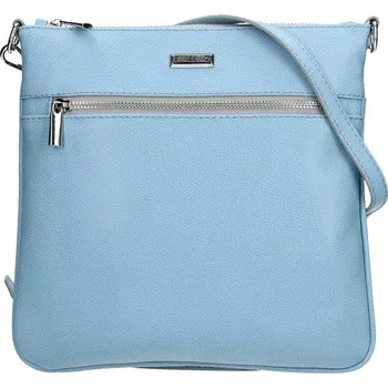 Dámská kožená crossbody kabelka Facebag Paula - modrá