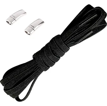 Tkaničky do bot Elastické tkaničky do bot široké, jeden pár - Typ C - Černé, 100 cm