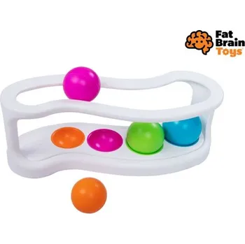 Fat Brain Toys Chrastící vkládačka s míčky