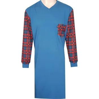 Pánská noční košile Pánská Noční Košile FOLTÝN NK315 Velikost: 5XL, Materiál: Dlouhý rukáv