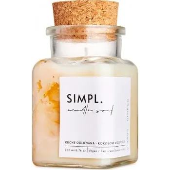 Svíčka Soaphoria Simple. Candle soul eko Citrus a Ginkgo 200 ml