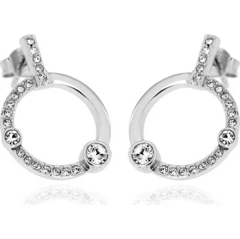 Náušnice Zlatnictví U Kostela Stříbrné náušnice bílé kroužky 451b 641912326