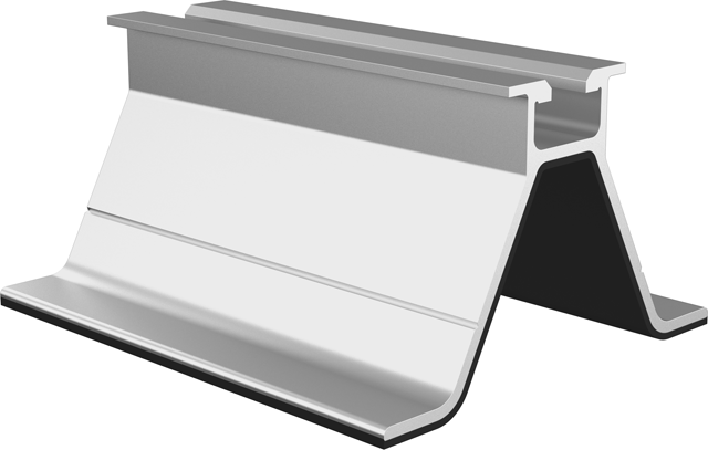 Patentovaný úsporný držák FVE pro přímé připevnění na plech bez nutnosti profilů, S drážkou a pogumováním, Extrémní životnost, 20/56x37 Alusic