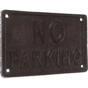Plechová cedule Cedule NO PARKING 17,5×11×0,5cm