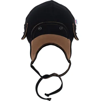 Dětská móda Jarní kojenecká čepička New Baby Special One černá, vel. 80 (9-12m)