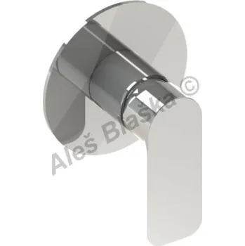 Vodovodní baterie BELAGGIO - Itálie | RIO 4149 bílá/chrom páková nástěnná podomítková vodovodní baterie - BÍLÁ/CHROM RIO4149 WHITE