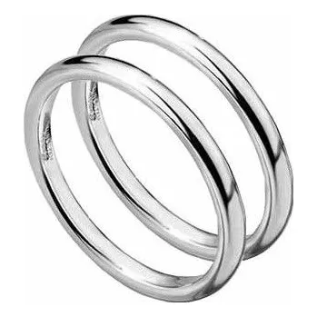 Prsten Wolframové snubní prsteny HWRTU01 2+2 mm - pár