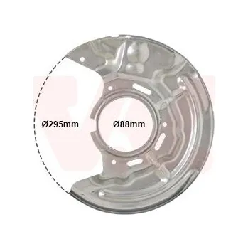 Brzdový kotouč Ochranný plech proti rozstřikování, brzdový kotouč VAN WEZEL 5304371