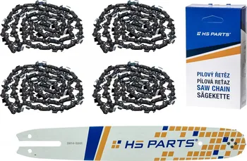 Pilová lišta HS Parts ASR4355013 vodící lišta 35 cm + 4x pilový řetěz