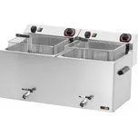 Fritéza el. dvojitá 11+11 Ltr.FE1010T stolní s výpustí 400 V Sleva 2610Kč