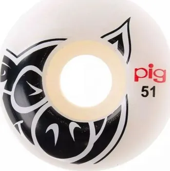 Kolečko na skateboard SK8 KOLA PIG WHEELS Head Natural - bílá - 51mm/101a + při osobním odběru 455 Kč