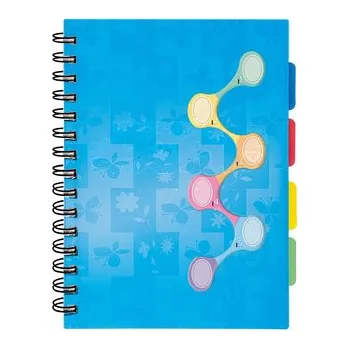 Sešit Argus Spirálový blok s rozřaďovačem modrý A5