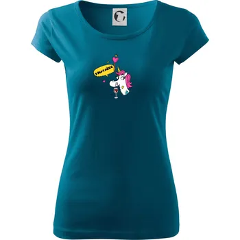 Vínorožec - Dámské triko Pure - 3XL ( Petrolejová )