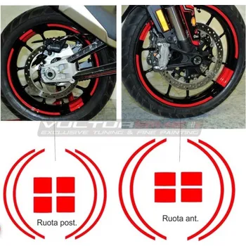 Polep vozidla VULTURBIKE Itálie Sada polepů (proužků) kola Vulturbike pro Ducati Multistrada V4/950
