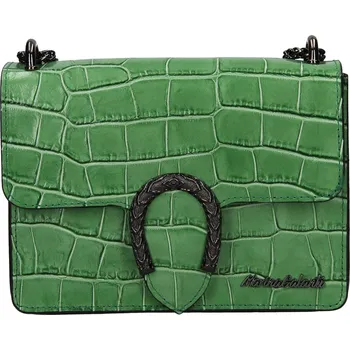 Kabelka Dámská kožená crossbody kabelka Marina Galanti Elsse - zelená