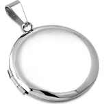 Šperky4U Ocelový přívěšek - medailon otevírací kruh - OPP1770-ST