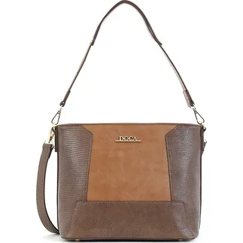 Dámská crossbody kabelka Doca 15662 - hnědá