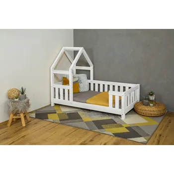 Dětská postel MAXIDO Dětská postel domeček Zara 160x80 bílá (Český výrobek)