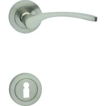 Dveřní kování Cobra dveřní kování LAURA R (nikl matný) Provedení: PZ (klika/klika, zámek FAB)