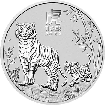 The Perth Mint Stříbrná mince 1 oz Year Of The Tiger 2022 31,1 g