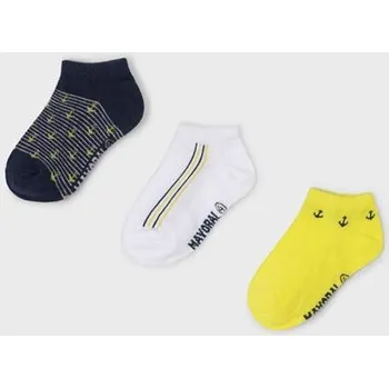 kotníkové ponožky Mayoral 3 páry 10227-58 citronela velikost 21-23