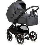 Hluboký kočárek B-SUVVY Shadow Grey Eco Leather