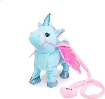 Plyšová hračka Alum Zpívající jednorožec Unicorn Roxy 35 cm modrý