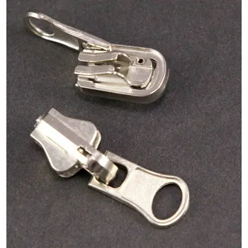 Zip Jezdec do překlápěcího kostěného zipu - stříbrná - velikost číslo 5