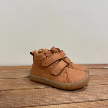 Dívčí tenisky Barefoot kotníčkové boty HIGH TOPS - Cognac (G3110201), Froddo Velikost: 32