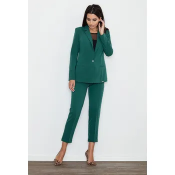 Dámské kalhoty Dámské zelené kalhoty ke kotníkům M552ZI Velikost: S