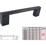 Satos PORTA úchytka 432/442 mm ČERNÁ MATNÁ