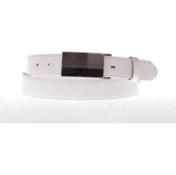 Opasek Pánský kožený opasek Špongr 3521 bílý společenský Velikost = obvod pasu (cm): 110 cm