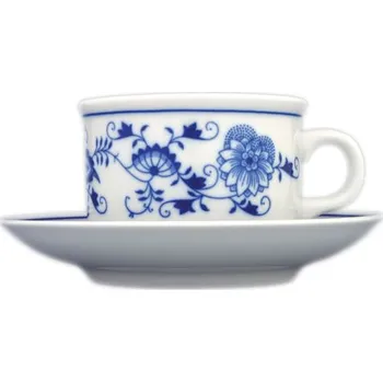 Český porcelán Šálek s podšálkem BEN - cibulový porcelán 70574