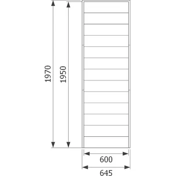 Kamenná stěna do sauny, břidlice rustikal, 645x1970 + Doprava zdarma
