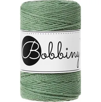 Příze Bobbiny bavlněná šňůra na macramé 3ply BABY eucalyptus green