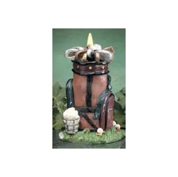 Dárkový potravinový koš Golf gifts svíčka - motiv golfový bag