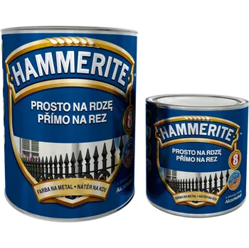 barva na kov Hammerite Hladká barva přímo na zrezivělý kov 0,7 l + 0,25 l