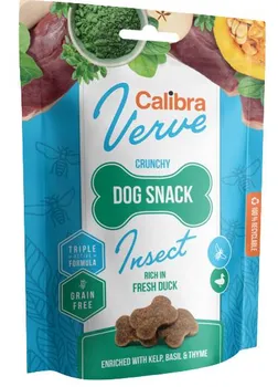 Pamlsek pro psa Calibra Dog Verve Crunchy Snack Insect & Fresh Duck 150 g