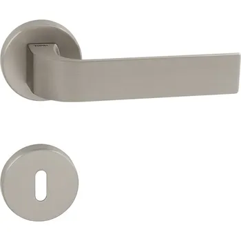 Dveřní kování MP KOVÁNÍ TI - CINTO - R 2732 Provedení: KL/KL. na rozetách (bez spodní rozety), Povrch: NP - nikl perla