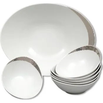 Nádobí Thun 1794 Loos, kompotová souprava, český porcelán, Thun, 7 d.