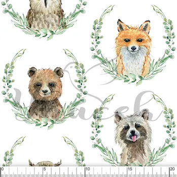 Zakázkový tisk, softshell, kočárkovina... Portréty zvířátek Látky k tisku: Microfirba