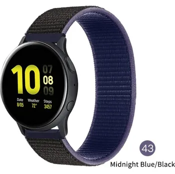 Příslušenství k chytrým hodinkám Nylonový Pásek Na Hodinky 20 Mm - Řemínek Varianta: Midnight Blue 43