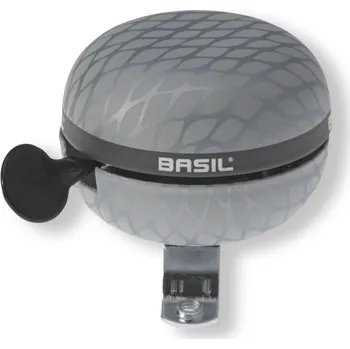 Zvonek na kolo zvonek BASIL NOIR BELL Polkadot stříbrný (zvonek BASIL NOIR BELL Polkadot stříbrný)