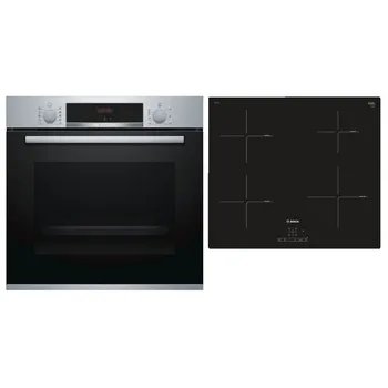 Sety trouby a varné desky BOSCH HBA554BS0 + PUE611BB1E