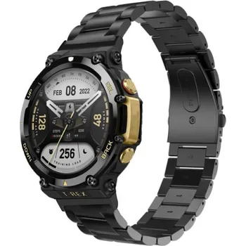 Ostatní příslušenství k chytrým hodinkám eses Kovový řemínek pro Amazfit T-Rex 2 - Černý