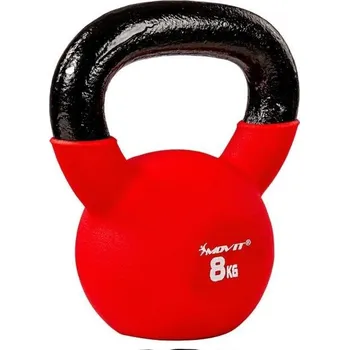 MOVIT Kettlebell činka, červená, 8 kg
