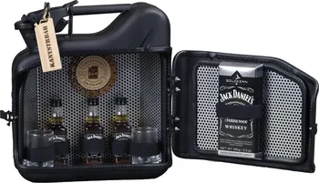 Dárkový potravinový koš Barkanystr Jack Daniel’s mini bar 5 l černý/kovový