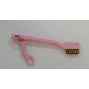 Kartáč pro zvířata Silverline kartáč oboustranný s karabinkou - růžový