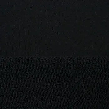 Teplákovina nepočesaná - hrubší gramáž Milano černá