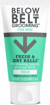 Intimní hygienický prostředek Below the Belt Grooming Fresh & Dry Balls Fresh pánský gel pro intimní hygienu 75 ml